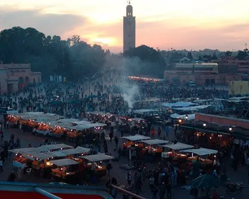 Marruecos con las ciudades Marrakesh y Casablanca
