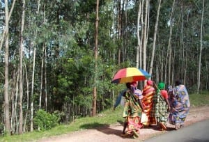 Carretera de la aldea en Burundi Burundi