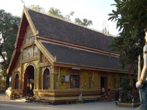 El monasterio de Wat Si Muang en Vientiane República Democrática Popular Lao