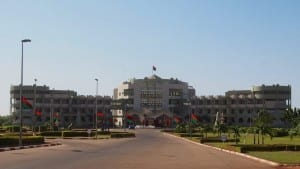 El Palacio Kosyam, el palacio presidencial. Burkina Faso