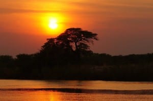 áfrica Crepúsculo Botswana