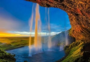 Islandia Skogafoss Cascada