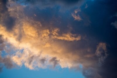 Puesta De Sol Nubes Reunión