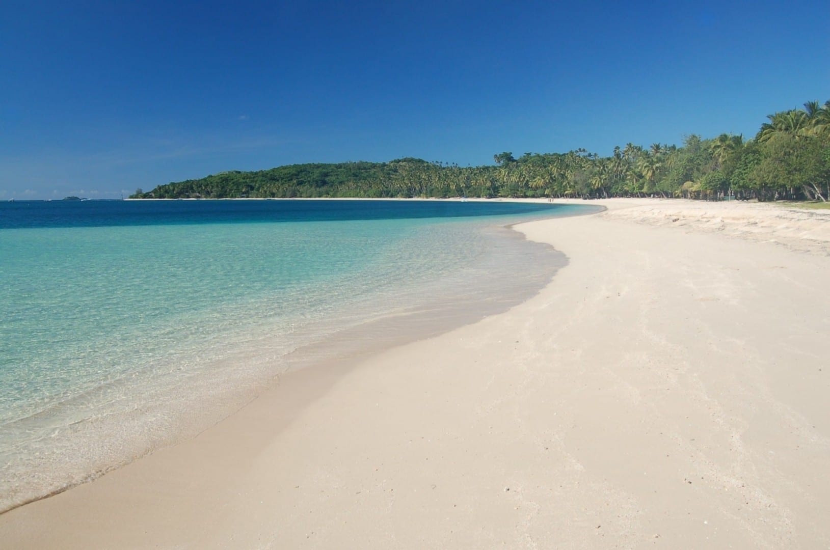 Una playa en Nanuya Lailai, una isla más pequeña en la cadena de Yasawa. Fiyi