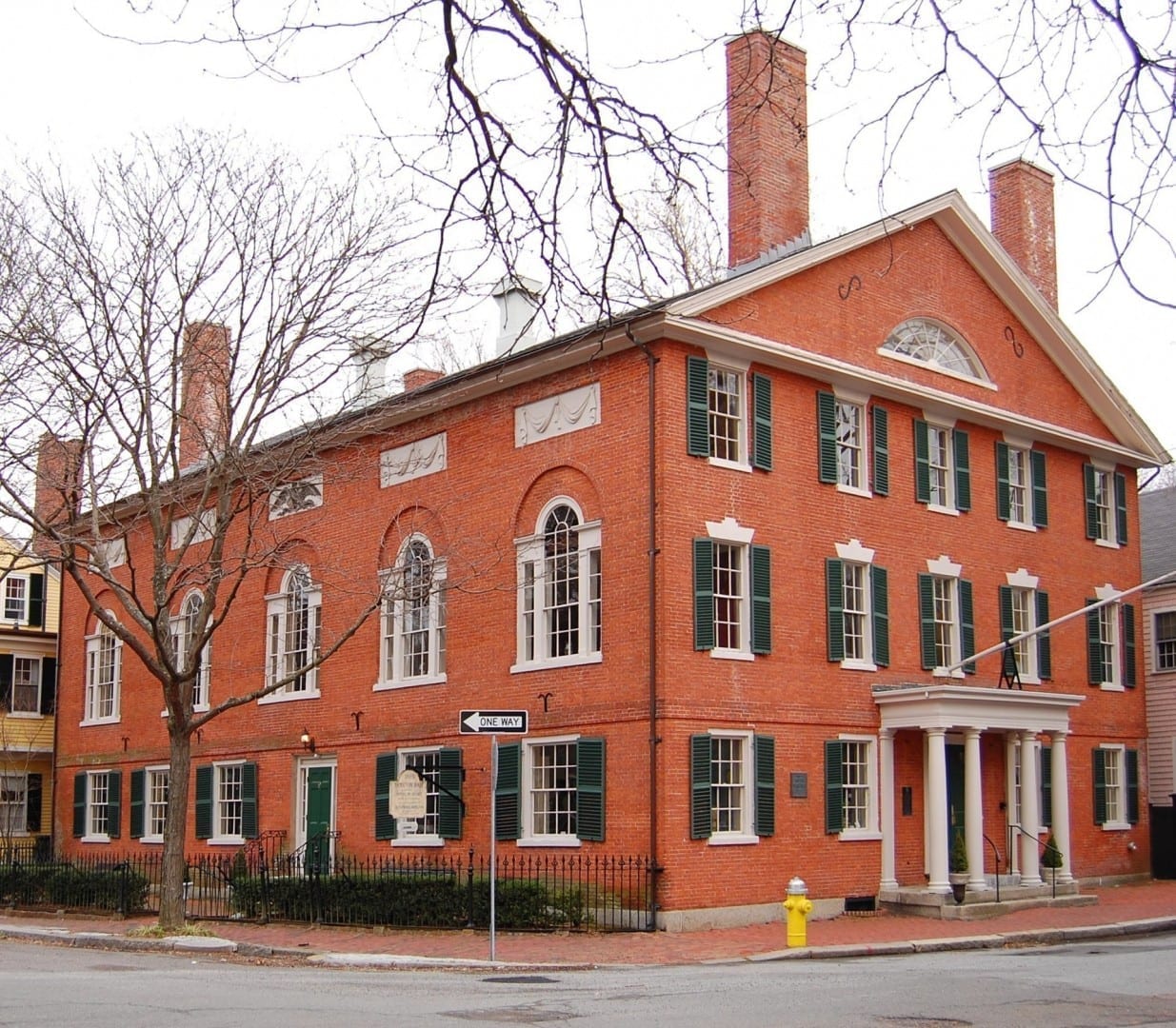 9 Chestnut Street en el distrito histórico de Samuel McIntyre por Samuel McIntire (1805) Salem MA Estados Unidos