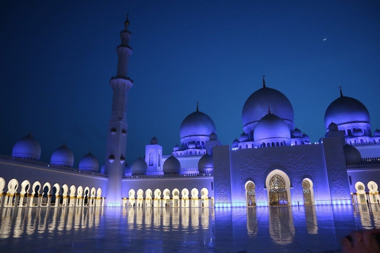 Abu Dhabi Mezquita Arquitectura Emiratos Árabes Unidos