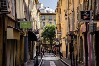 Aix-en-provence Ciudad Vida En La Calle Francia