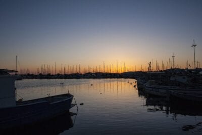 Alghero Porto Puesta Del Sol Italia