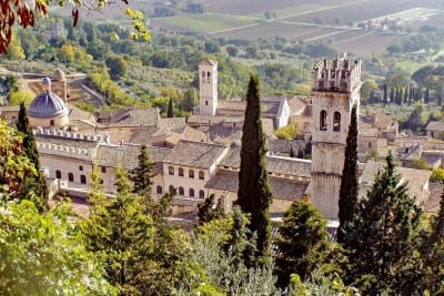 Asís La Torre De La Gente Edad Media Italia