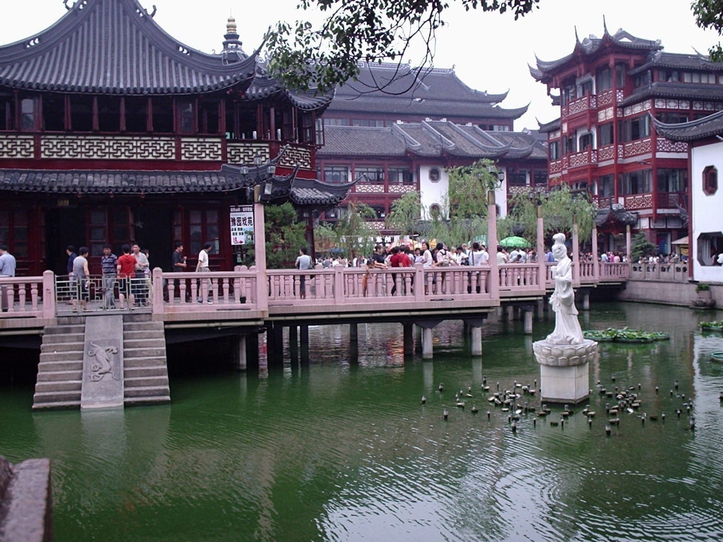 Casa de té en el casco antiguo Shanghái China