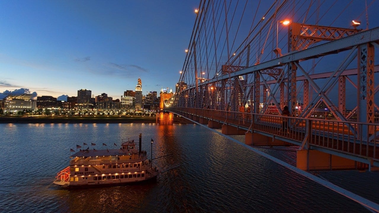 Cincinnati Río Ohio Puente Estados Unidos