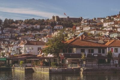 Ciudad De Ohrid Arquitectura De Viaje Macedonia