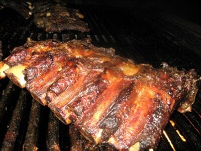 Costillas de res en la barbacoa interestatal Memphis (Tennessee) Estados Unidos