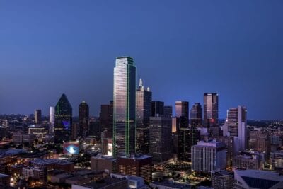 Dallas Horizonte Anochecer Estados Unidos