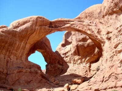 Doble Arco en el Distrito de las Ventanas. Arcos Parque Nacional Estados Unidos