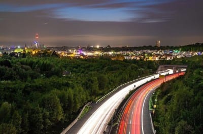 Dortmund Noche La Luz Alemania