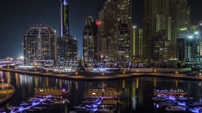 Dubai Marina árabe Emiratos Árabes Unidos