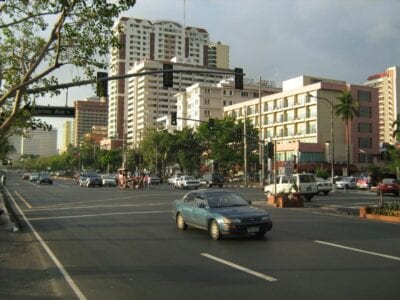 El Boulevard Roxas Intramuros (Manila) Filipinas