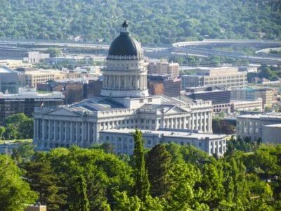 El Capitolio del Estado de Utah con vistas a la ciudad Salt Lake City Estados Unidos