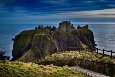 El Castillo De Dunnottar Acantilados Aberdeen Reino Unido