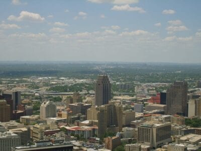 El centro de San Antonio desde la Torre de las Américas San Antonio (Texas) Estados Unidos