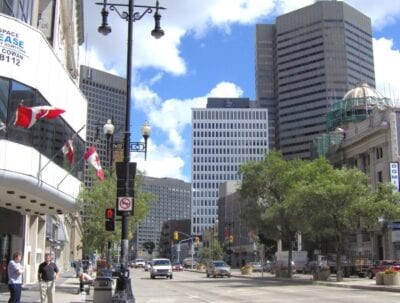El centro de Winnipeg Winnipeg Canadá