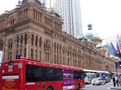 El Edificio de la Reina Victoria (el QVB) es un excelente ejemplo de la influencia colonial británica en la arquitectura australiana Sídney Australia