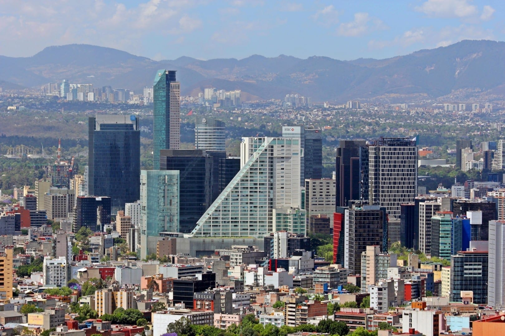 El horizonte de los rascacielos de Reforma Ciudad de México México