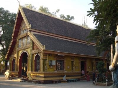 El monasterio de Wat Si Muang en Vientiane Vientiane República Democrática Popular Lao