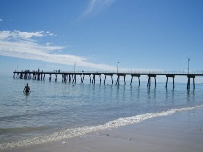 El muelle de Glenelg Beach Adelaida Australia