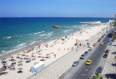 En la playa de Sousse. Susa Túnez