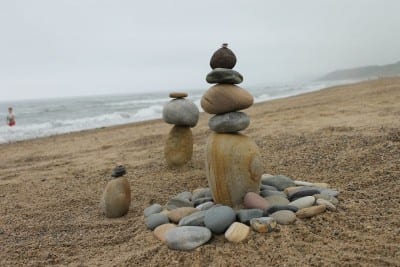 Equilibrio Cairns Escultura De Piedra Australia