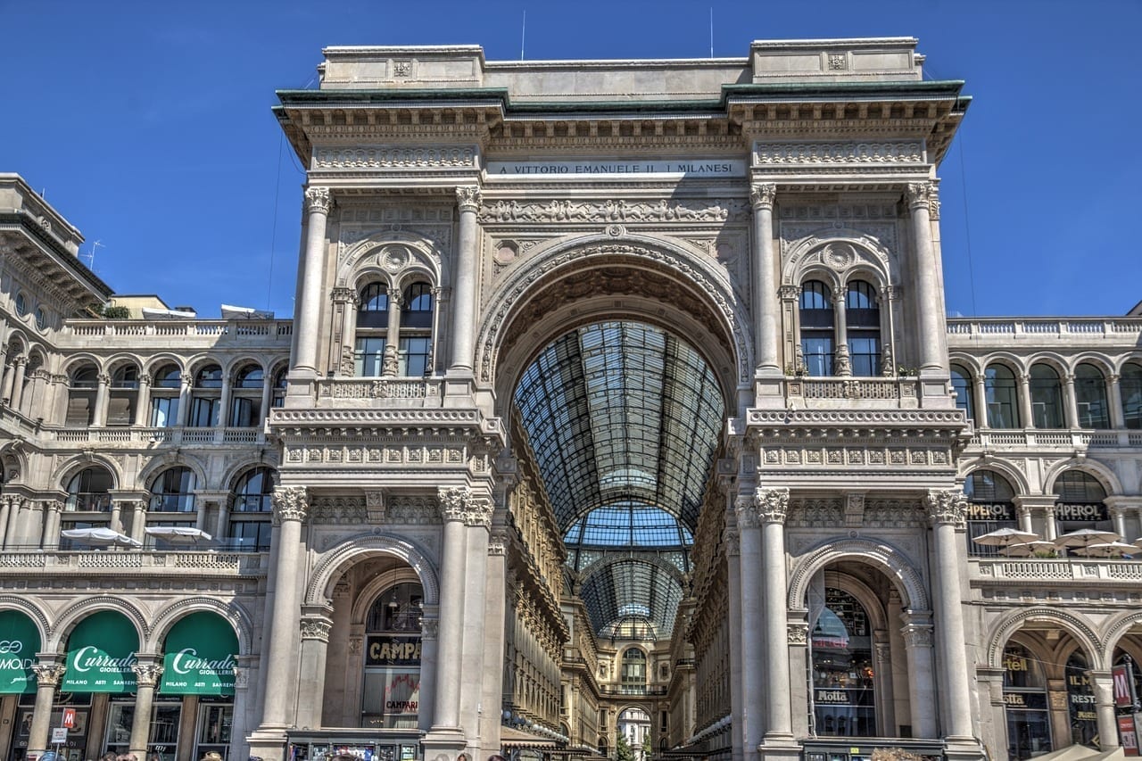 Galleria Vittorio Emanuele Milán Duomo Di Milano Italia