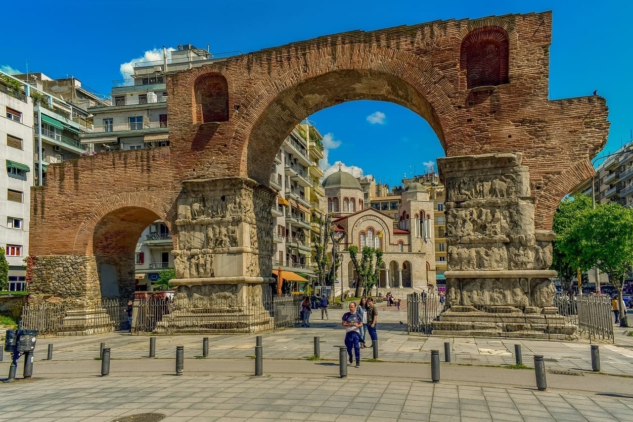 Grecia Thessaloniki Arco De Galerius Grecia