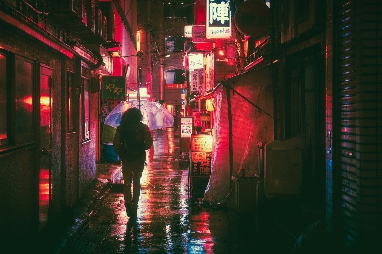 Japón Osaka Noche Japón