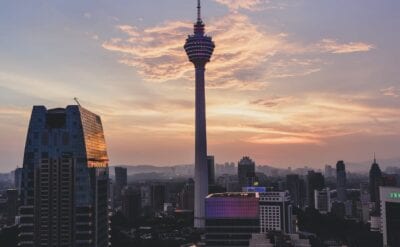 Kuala Lumpur Torre Kl Puesta De Sol Malasia