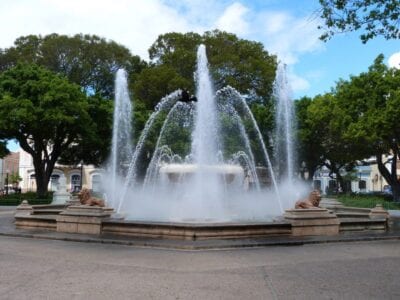 La fuente de los Leones en la Plaza Las Delicias Ponce Puerto Rico