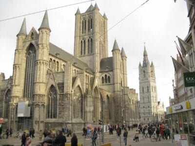 La iglesia de Sint-Niklaas Gante Bélgica