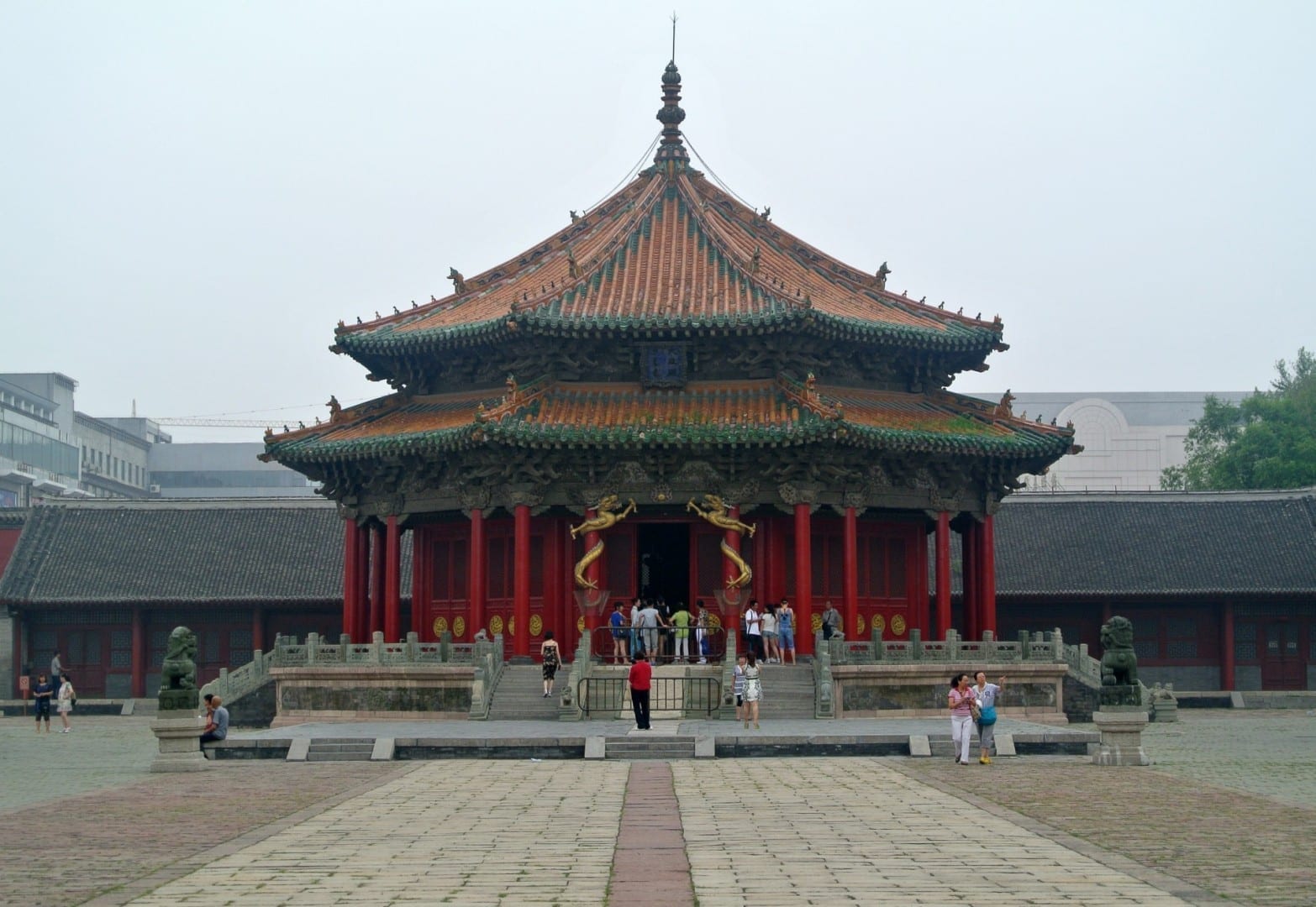La Sala Dazheng, el edificio más antiguo del Palacio Mukden Shenyang China