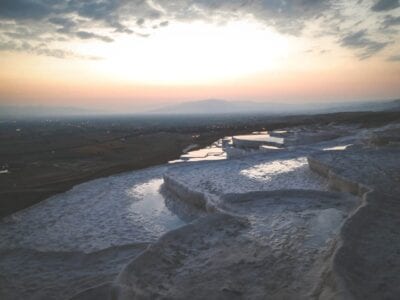 Las Piscinas De Travertino Pamukkale Pavo Turquía