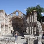 Las ruinas de la iglesia de Santa Sofía Nessebar Bulgaria