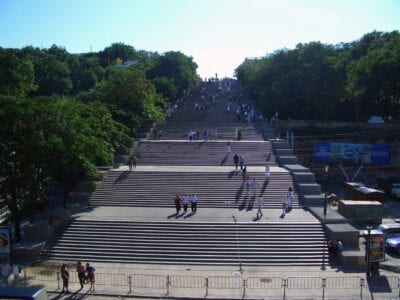 Los Pasos de Potemkin conducen al Boulevard Primorskiy Odessa Ucrania