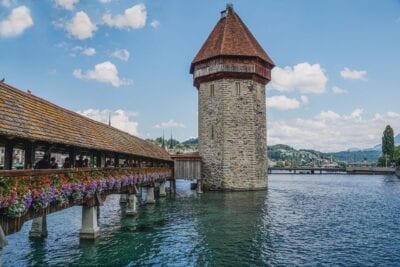 Lucerna Suiza Puente De La Capilla Suiza