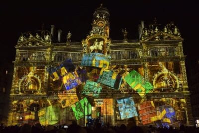 (4.) Lyon Festival De Las Luces Noche Francia