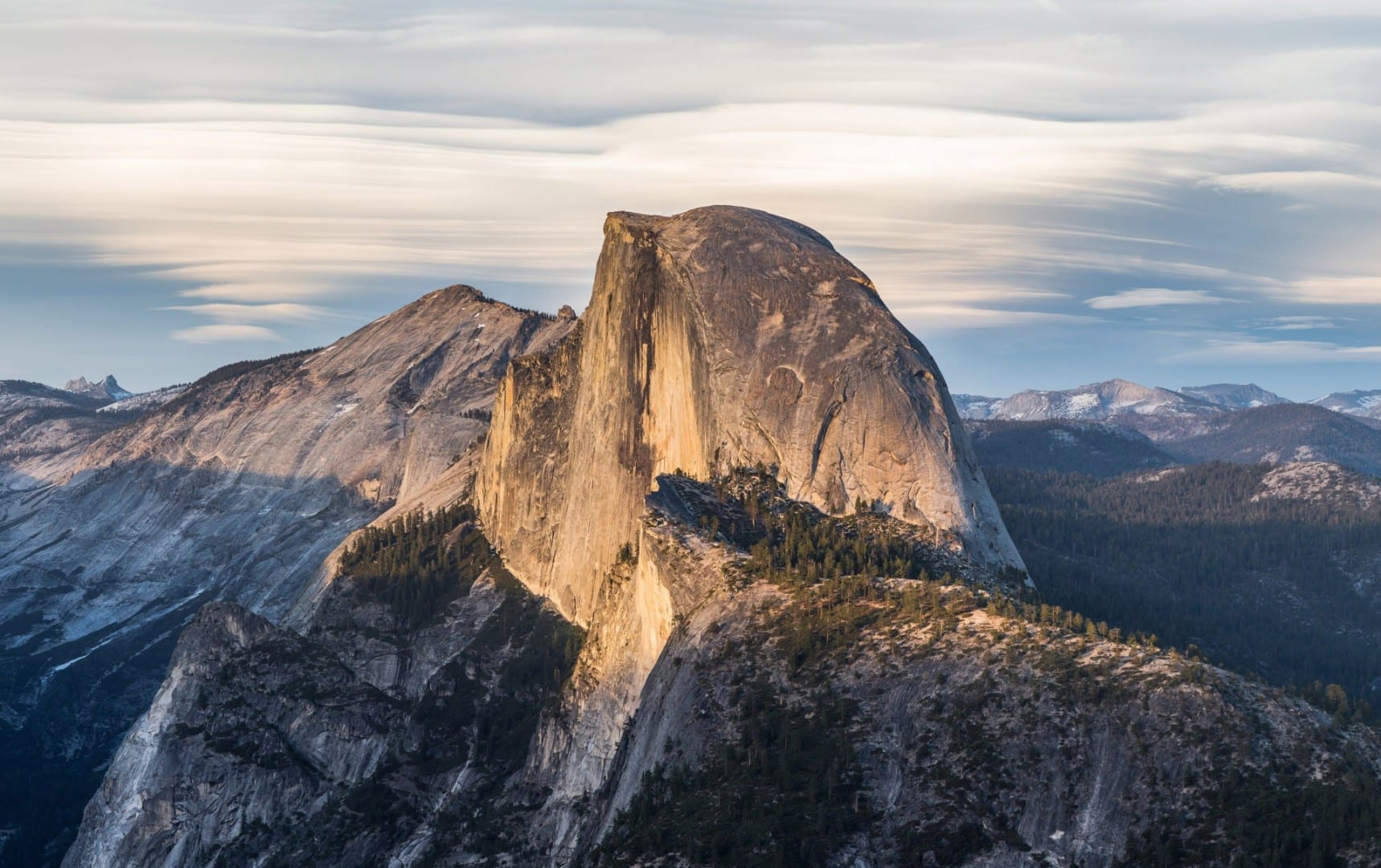 Media Cúpula de Glacier Point Yosemite Parque Nacional CA Estados Unidos