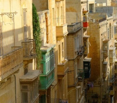 Mediterráneo Valletta Callejón Malta