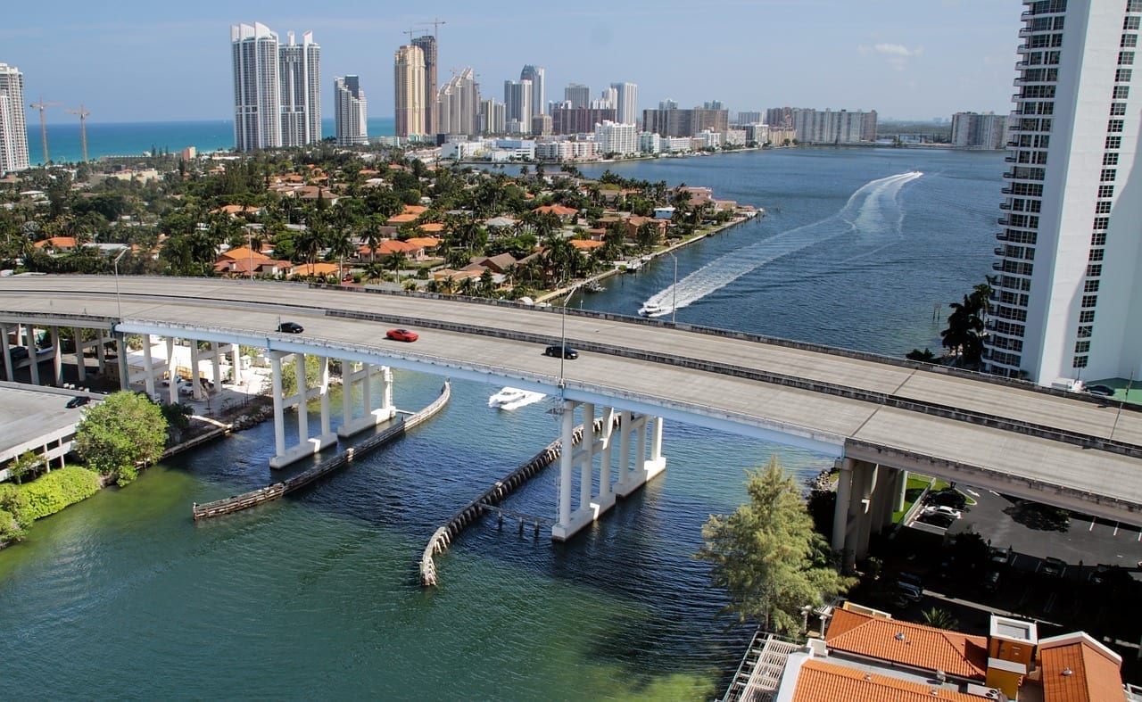 Miami Beach Océano Puente Estados Unidos