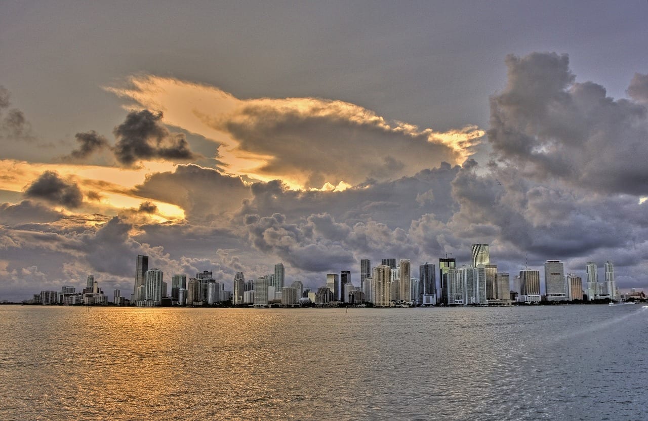 Miami Nubes Miami Beach Estados Unidos