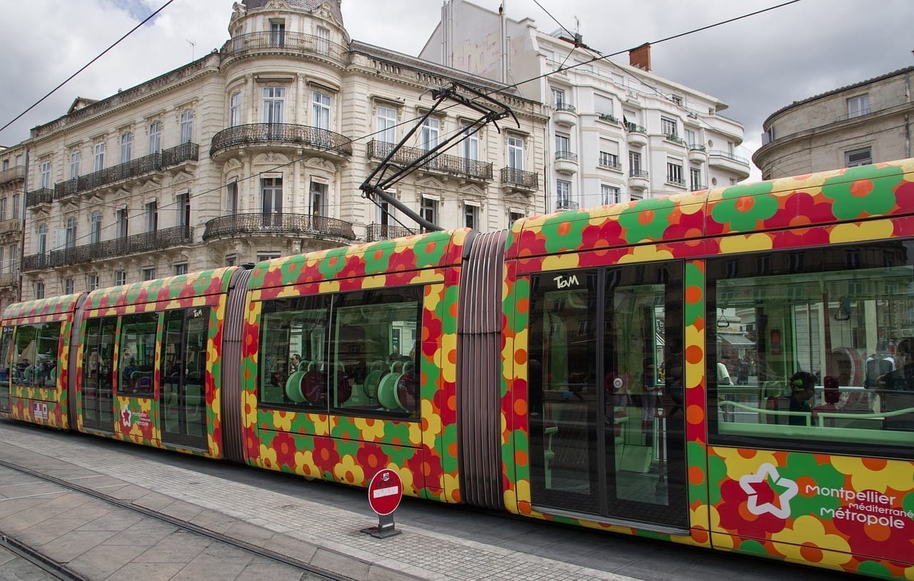Montpellier Tranvía Vagón Francia