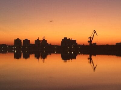 Paisaje Rio Porto Alegre Brasil